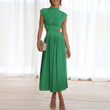 Emme - Midi-Kleid mit Cut-Outs und Plissee