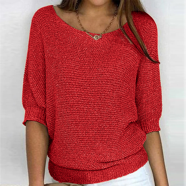 Madison - Langärmeliger klassischer Pullover