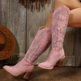 Kyra - Cowboystiefel mit Lederriemen