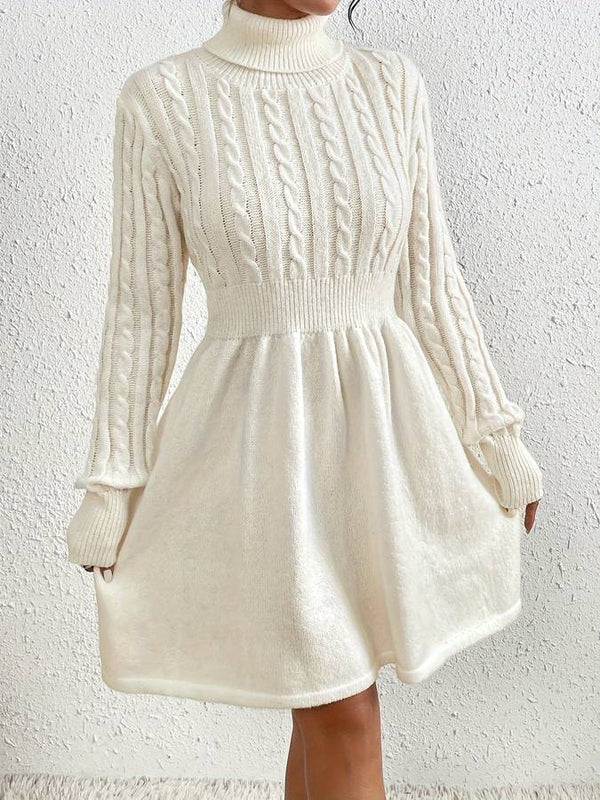 Sibylle - Strickkleid mit Rollkragen