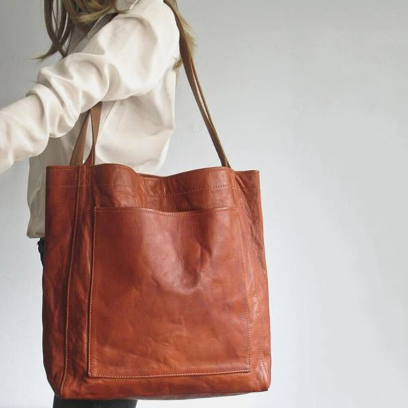 Flor - Damen Lederschultertasche