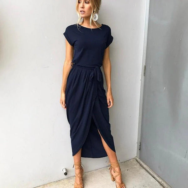 Frederique – Damen Midi Kleid mit Schlitz