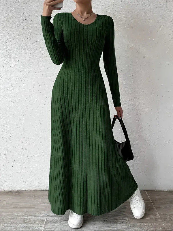 Lotta - Damen Maxi Kleid mit langen Ärmeln