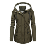 Aurina - Vintage Damen-Fleece-Winterjacke