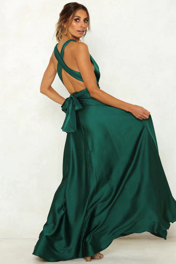 Mallorie - Elegantes Sommerkleid aus Satin