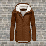 Aurina - Vintage Damen-Fleece-Winterjacke