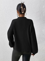 Damaris - Rollkragenpullover aus Rippstrick