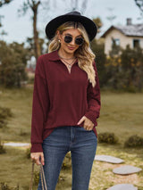 Kendra - Damen Freizeitpullover mit Kragen