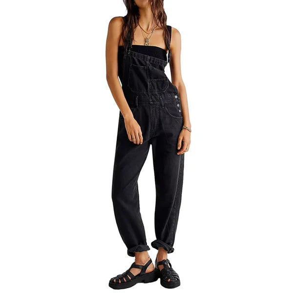 Tess - Lässiger Damen Denim Jumpsuit