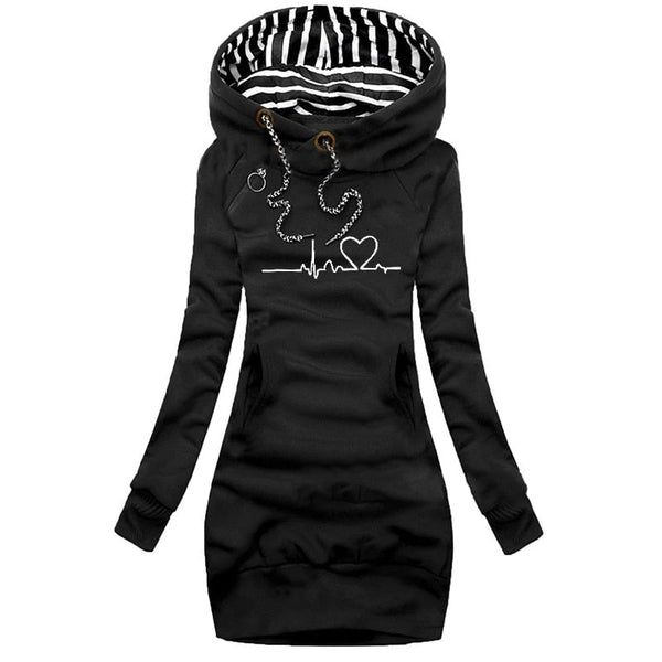 Luana - Mode Winter Pullover Kleid